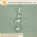 Estatuilla De Cerámica De Pascua De Regalo De Porcelana Escultura De Decoración Del Hogar Conejo De Forma